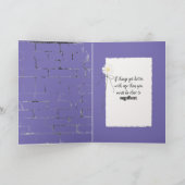 誕生日デイジーブーケオンブリック カード (内部)