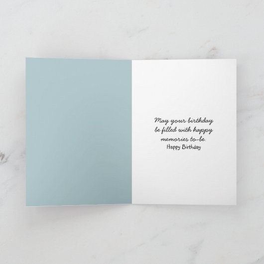 誕生日デイジー場 カード (内部)