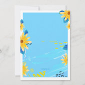 誕生日デイジー招待状 招待状 (裏面)