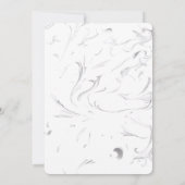 誕生日デザインとパーソナライズされた写真オプション 招待状 (裏面)