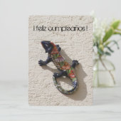 誕生日トカゲ カード (スタンド正面)