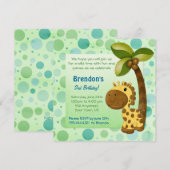 誕生日トッツキリン – 第2誕生日 招待状 (正面/裏面)