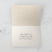 誕生日トラックにおける水彩レトロサボテン カード (内部)