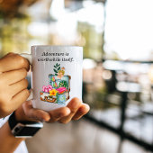 誕生日トラベルワンダーラストヴィンテージスーツケースカワイイ コーヒーマグカップ