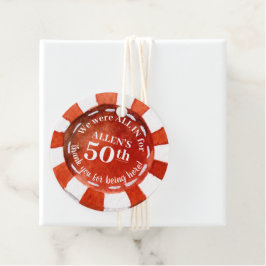 誕生日トランプのポーカーチップサンキュー フェイバータグ