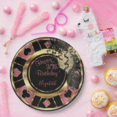 誕生日トランプのポーカーチップ – バラ ペーパープレート (パーティー)