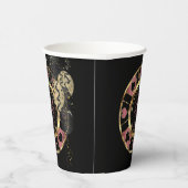 誕生日トランプのポーカーチップ – バラ 紙コップ (右)