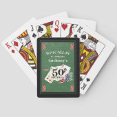 誕生日トランプのポーカーパーティー パーソナライズされた トランプ (裏面)