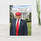 誕生日トランプスピーチバブル カード (正面)