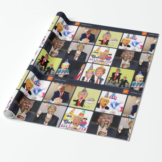 誕生日トランプ – v.1 ラッピングペーパー (アンロールド)