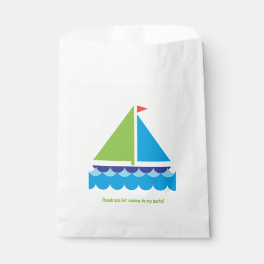 誕生日トリートバッグセールボート フェイバーバッグ (正面)