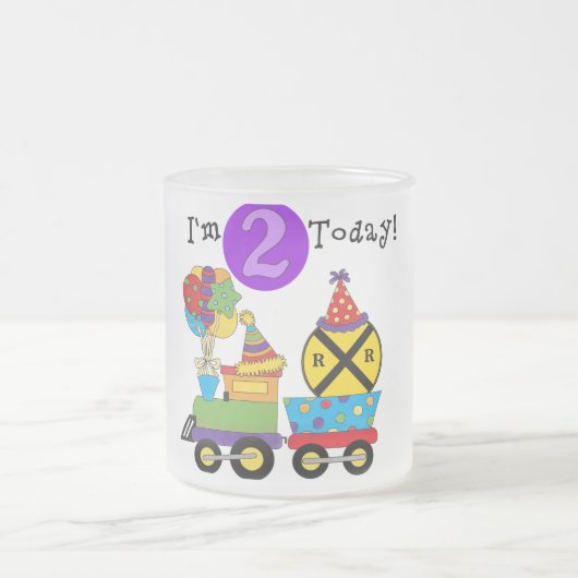 誕生日トレイン第2期Tシャツとギフト フロストグラスマグカップ (中央)