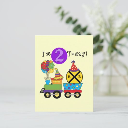 誕生日トレイン第2期Tシャツとギフト ポストカード (スタンド正面)