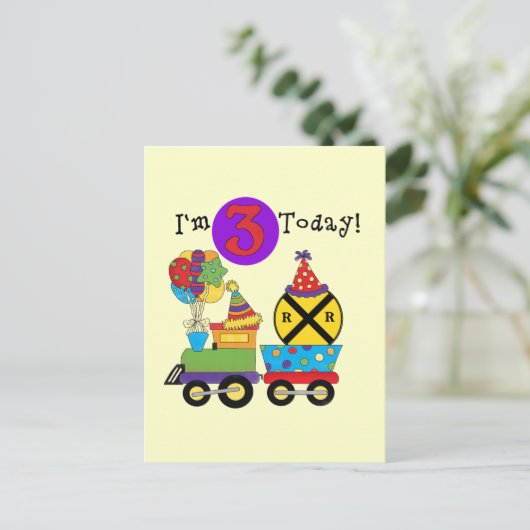 誕生日トレイン第3期Tシャツとギフト ポストカード (スタンド正面)