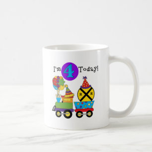 誕生日トレイン4th誕生日Tシャツ&ギフト コーヒーマグカップ