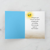 誕生日トロピカルサンドマンウィズパームフロンド カード (内部)