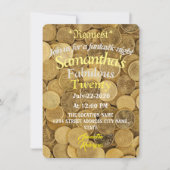 誕生日トロピカルマネー招待状 招待状 (正面)