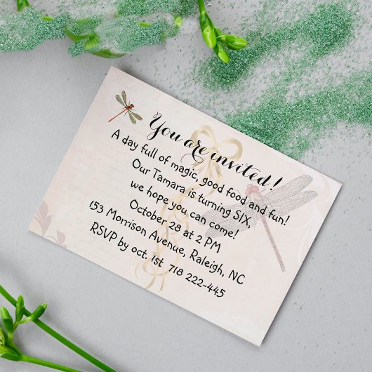 誕生日トンフライ招待状 招待状