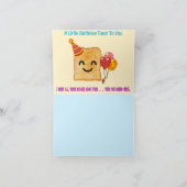 誕生日トースト サンキューカード (内部)