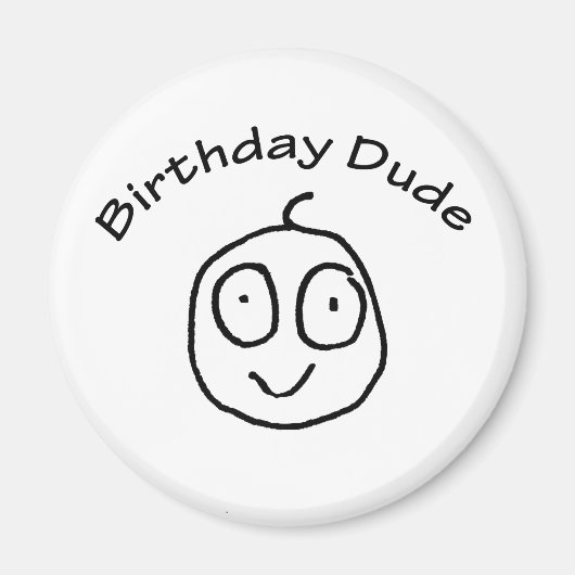 誕生日ドゥードおもしろいティー マグネット (正面)