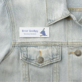 誕生日ドッグとパーティーハットパーソナライズされた 名札 (インサイチュ)