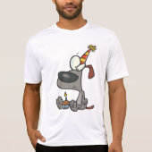 誕生日ドッグメンズアクティブ Tシャツ (正面)