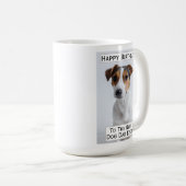 誕生日ドッグ最高のパパEver Pet写真 コーヒーマグカップ (正面右)
