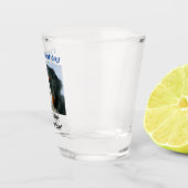 誕生日ドッグ最高のパパEver Pet写真 ショットグラス (右)