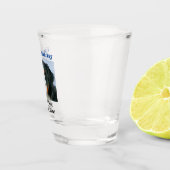 誕生日ドッグ最高のパパEver Pet写真 ショットグラス (右)