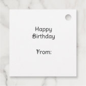 誕生日ドッグ&バルーンメッセージカード フェイバータグ (裏面)