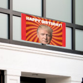 誕生日ドナルドトランプパーティーバナー 横断幕 (ビルの外側)
