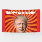誕生日ドナルドトランプパーティーバナー 横断幕 (横)