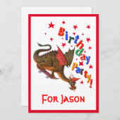 誕生日ドラゴン 招待状 (正面/裏面)