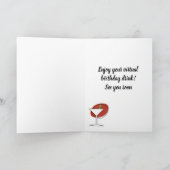 誕生日ドリンクグリーティングカード カード (内部)