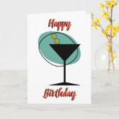 誕生日ドリンクグリーティングカード カード (黄色い花)