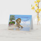 誕生日ドーターかわいこちゃんパイコレクションビーチライフ カード (黄色い花)