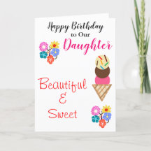 誕生日ドーターフラワーズアイスクリーム