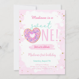 誕生日ドーナツパーティー 招待状