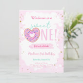 誕生日ドーナツパーティー 招待状 (スタンド正面)