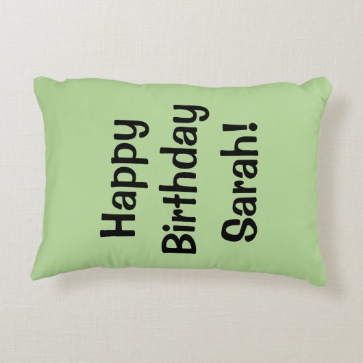 誕生日ドーナツピンクのアイシングはパーティーの帽子を振りかけます アクセントクッション (裏面)