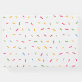 誕生日ドーナツ可愛いパカラフルラクル育て ゲストブック (裏面)