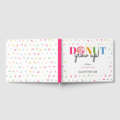 誕生日ドーナツ可愛いパカラフルラクル育て ゲストブック (全面)