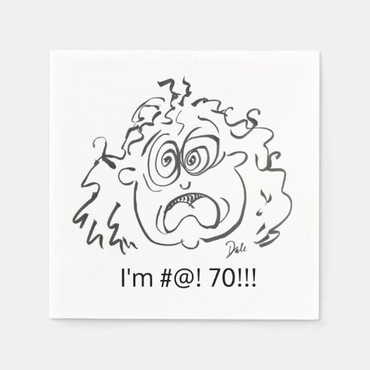 誕生日ナフキン スタンダードカクテルナプキン (正面)