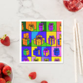 誕生日ナプキンとギフトデザイン スタンダードカクテルナプキン (インサイチュ)