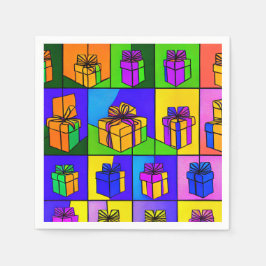 誕生日ナプキンとギフトデザイン スタンダードカクテルナプキン