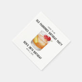 誕生日ナプキンズ – オールドファッションドカクテル スタンダードカクテルナプキン (角)