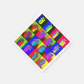 誕生日ナプキン包まれたとギフト スタンダードカクテルナプキン (角)