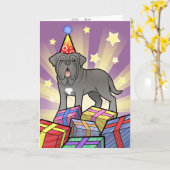 誕生日ナポリタンマスティフ カード (黄色い花)