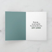 誕生日ナマケモノの森 カード (内部)