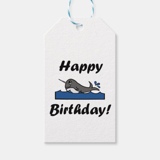 誕生日ナルファル ギフトタグ (正面)